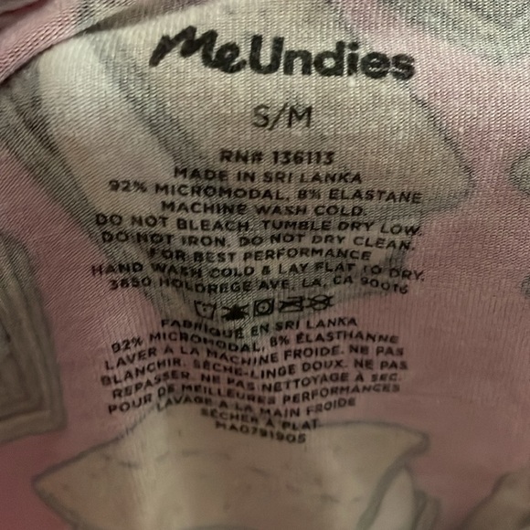 MeUndies S’mores Fuscia Unisex Onesie Size S/M - Picture 4 of 5